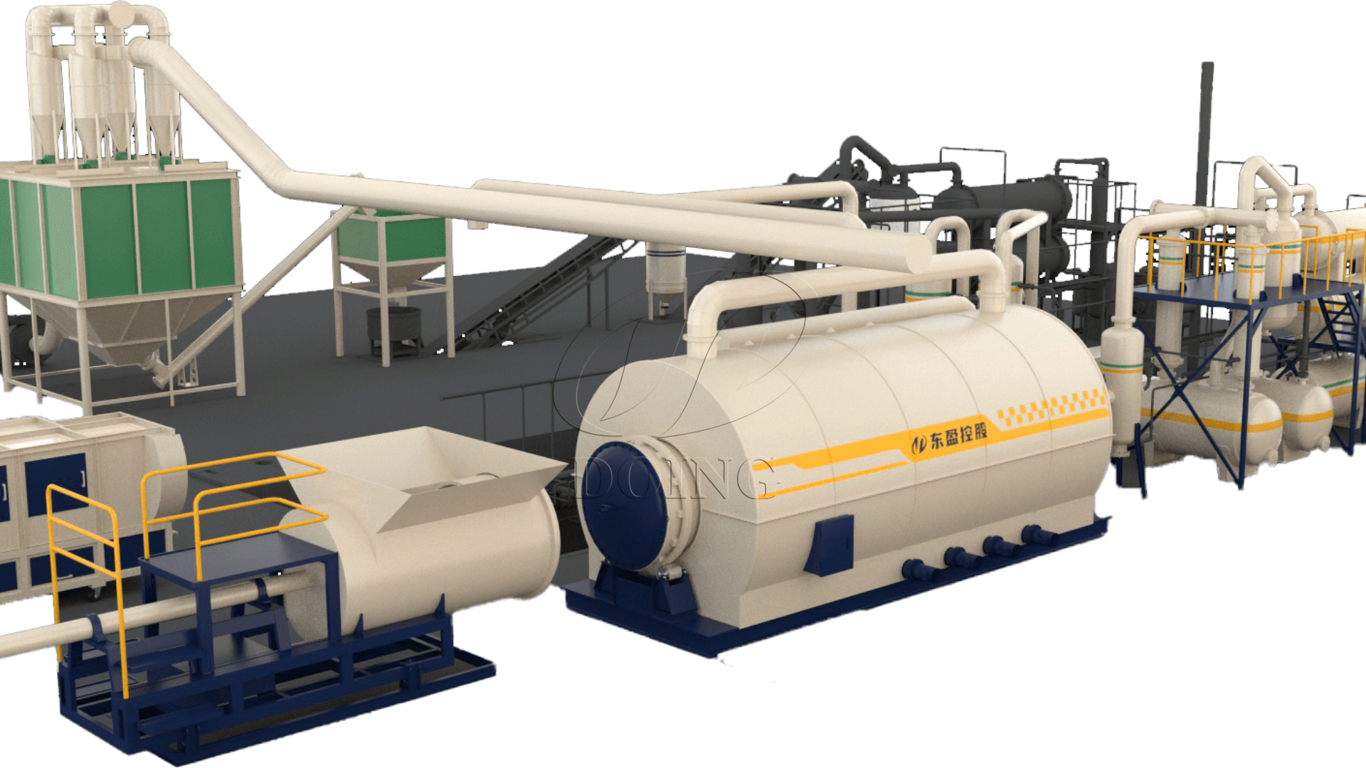 Fully continuous refinery equipment